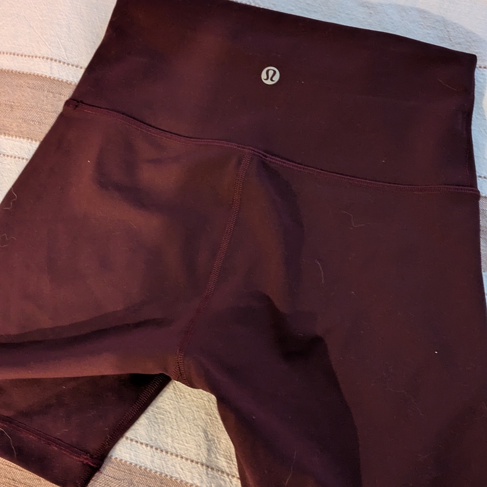 lululemon athletica Dark Burgundy Athletic Shorts